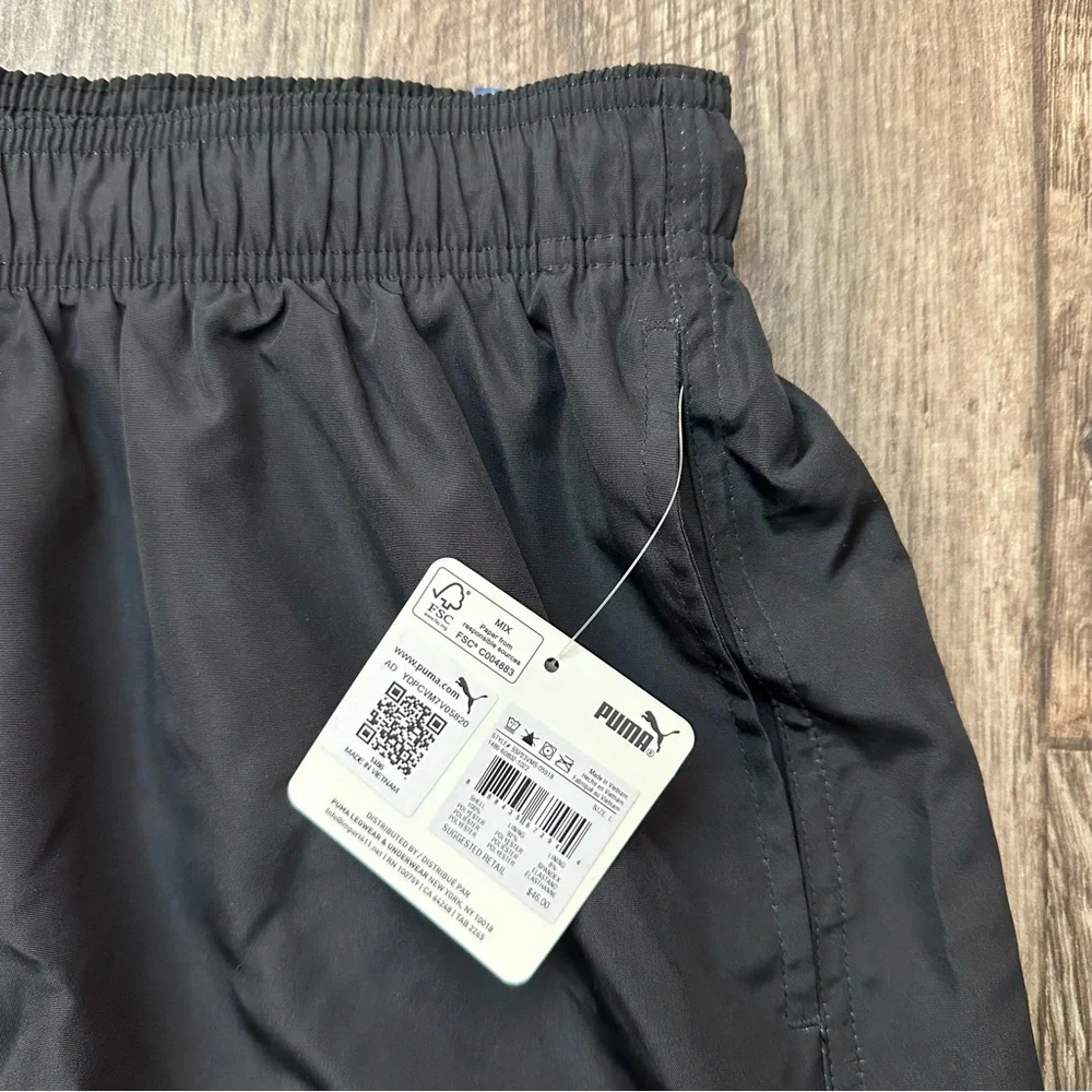 Puma Swim Trunk Regular Fit Men’s Size L Black